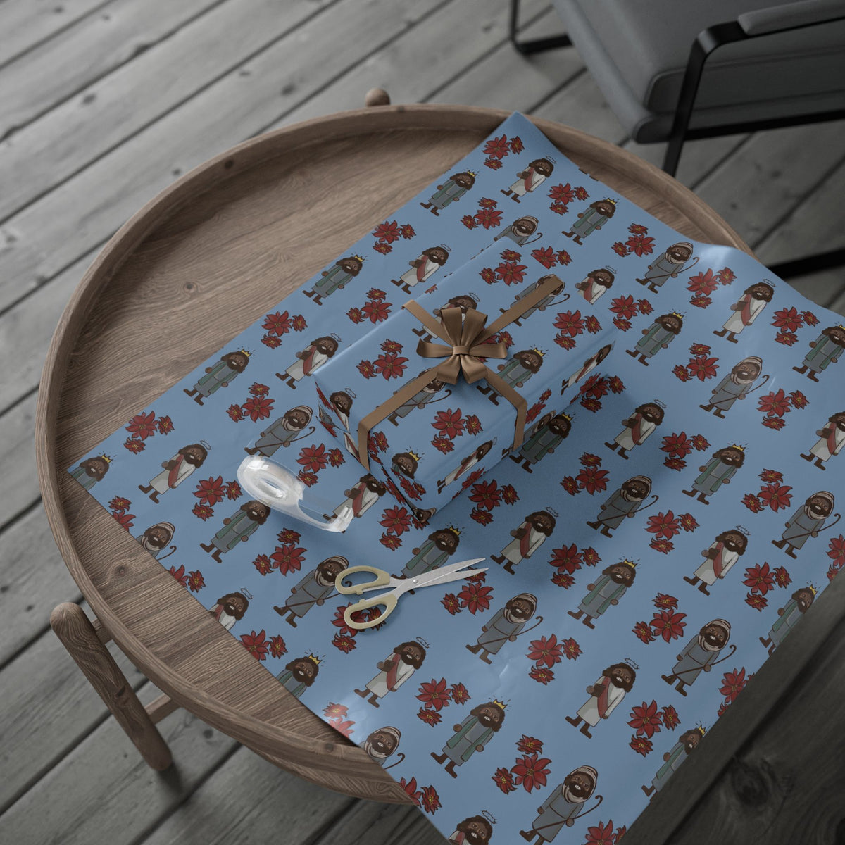 Festive Jesus Nutcracker Wrapping Paper
