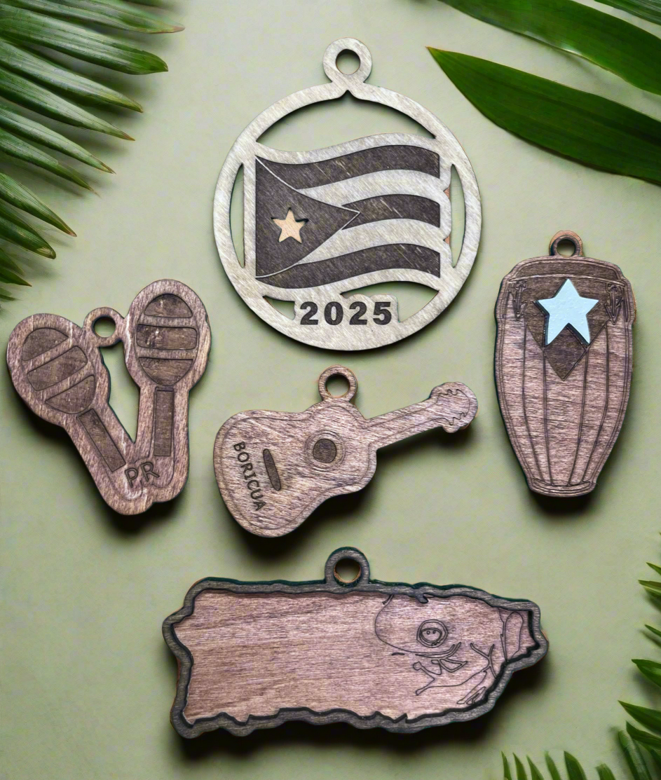 Boricua Aguinaldo Ornament Set