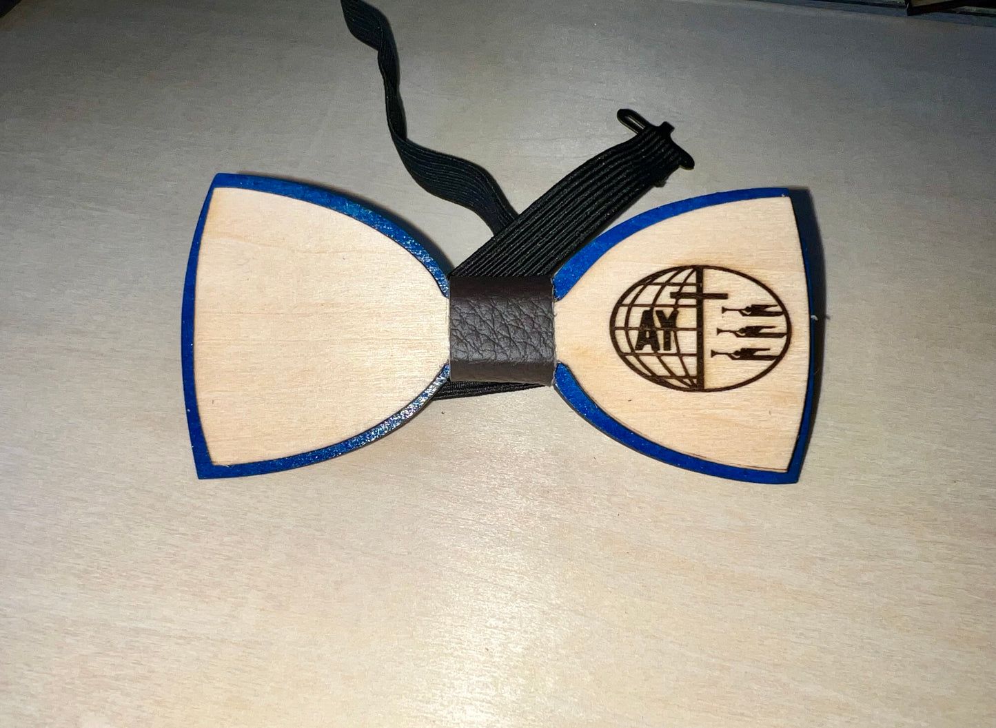 Adventist Youth Ministry Logo - Wooden Bow Tie