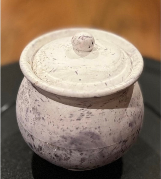 Elegant small jar, container (Round)