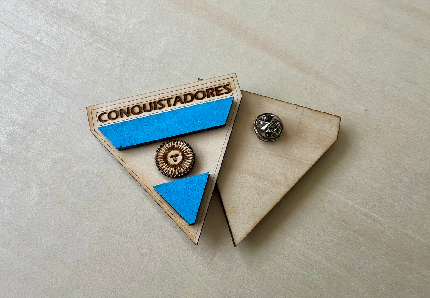 Argentina “Conquistadores” wooden pin