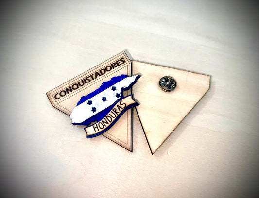 Honduras “Conquistadores” wooden pin