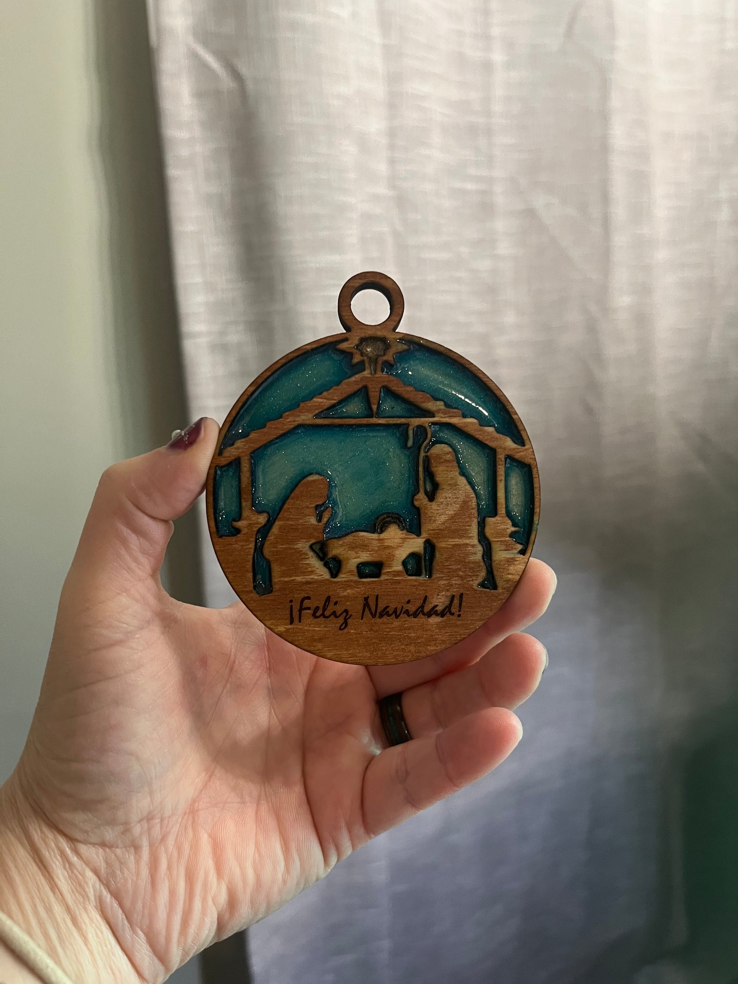 Rustic Nativity Ornaments