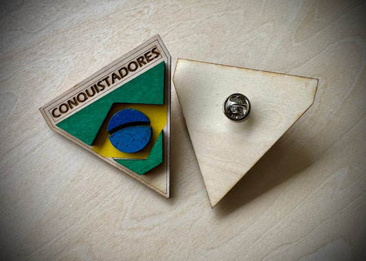 Brazil "Conquistadores" Wooden Pin