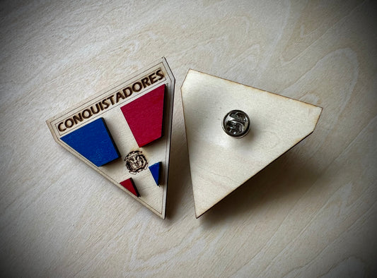 Dominican Republic "Conquistadores" Wooden Pin