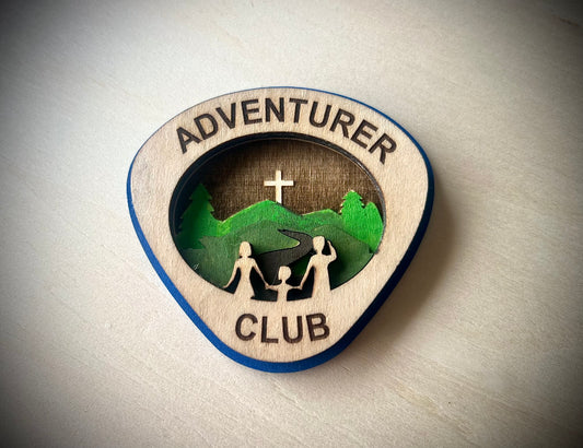 Adventurer Club Wooden Pin